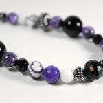 Long Beaded Necklace In Pu..